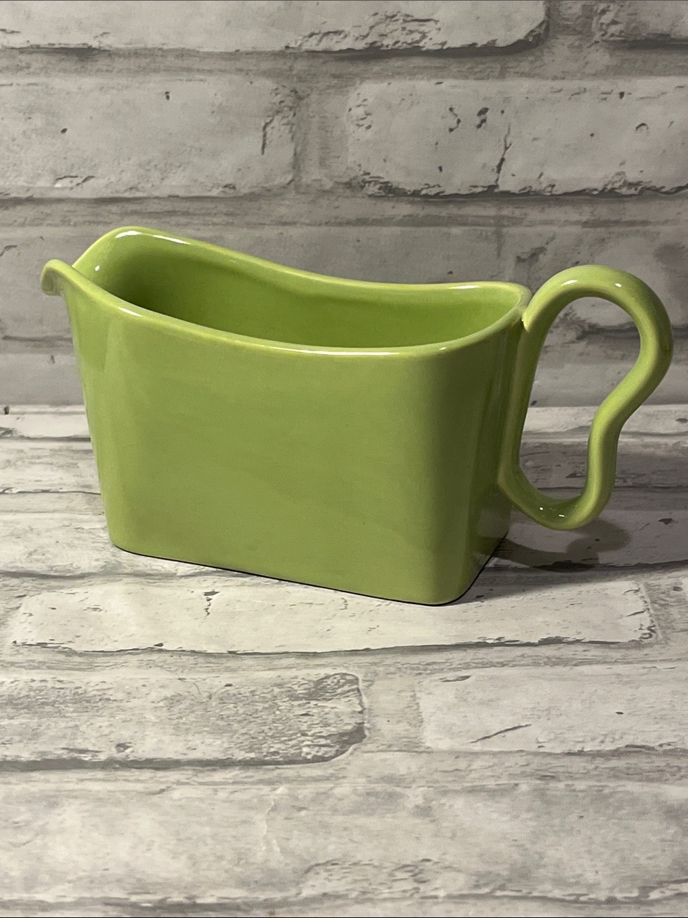 Franciscan Lime Green Glazed Ceramic Tray